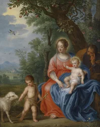 La Sacra Famiglia con il bambino Giovanni e l